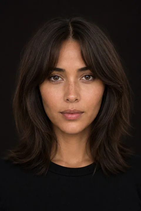 Curtain bangs hairstyle reference