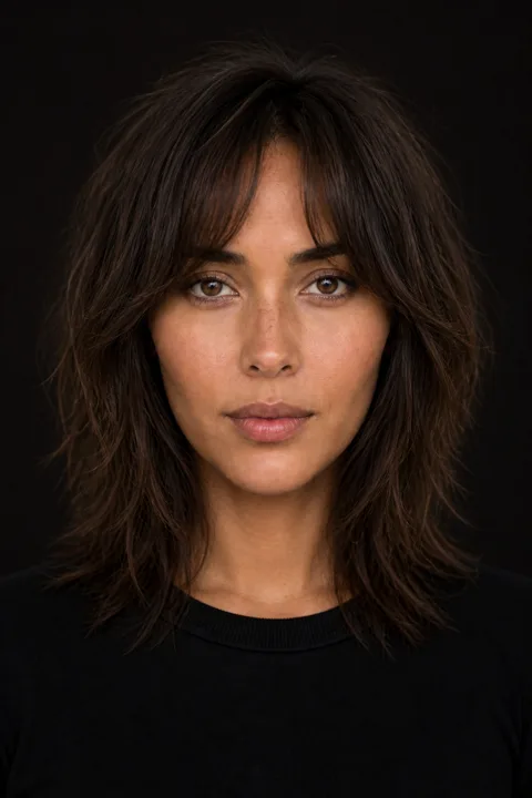 Wolf cut hairstyle reference